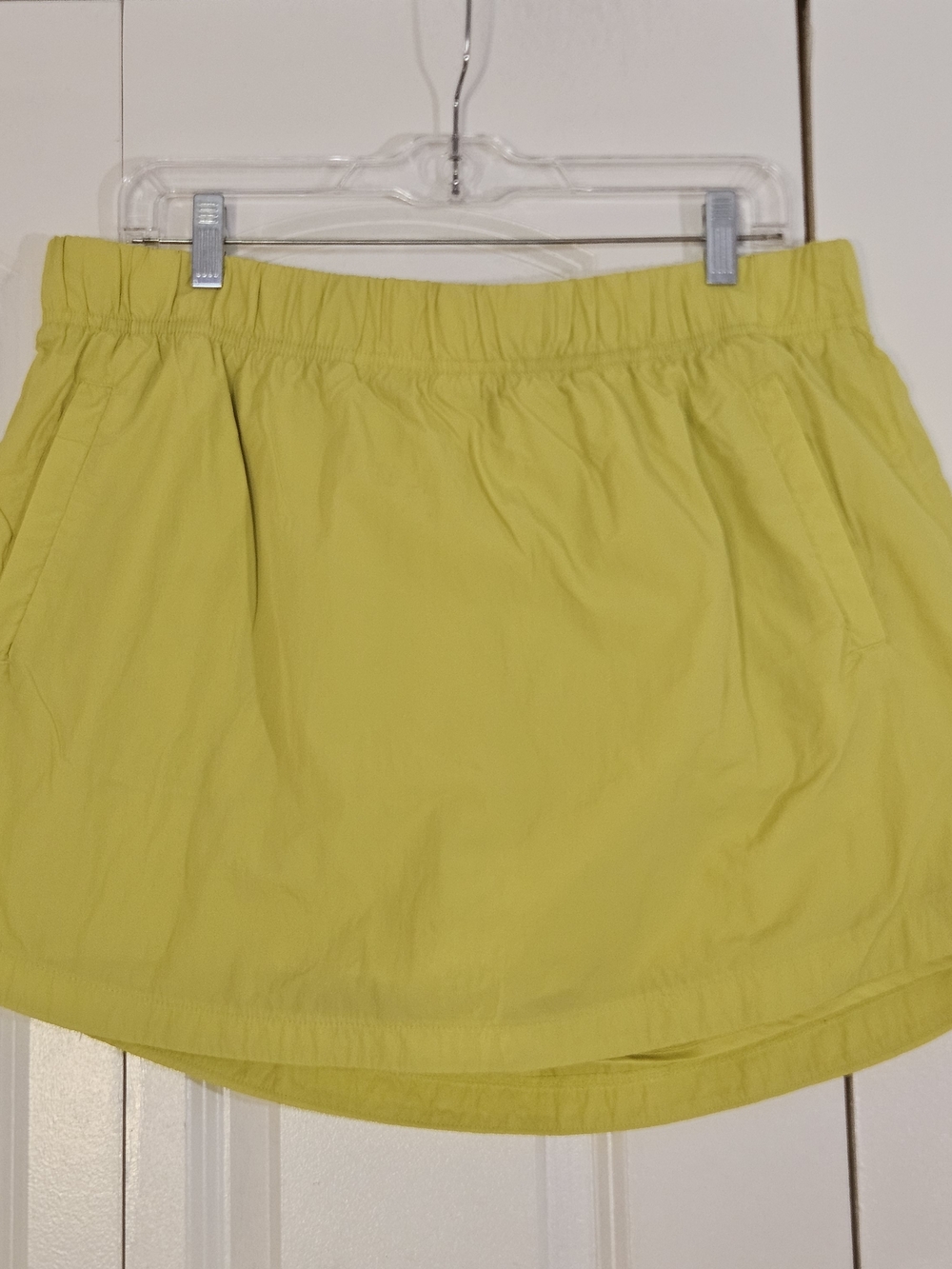 SPYDER Women's Skort XL Neon Yellow/Green Pickleball Tennis Pockets Gorpcore